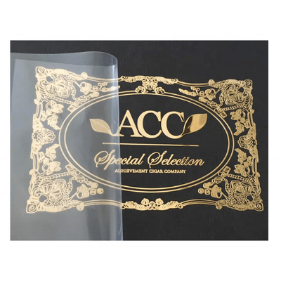 Glossy Gold Metal Label 3D Heat Transfer Label Waterproof Customize Logo Metallic Stickers